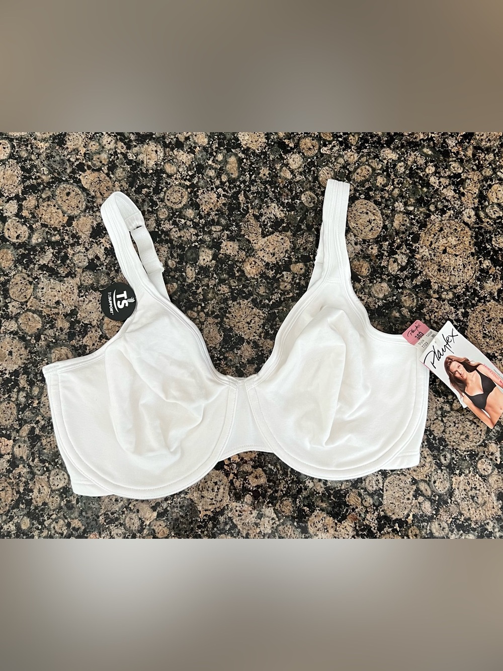 Playtex White Underwire Full Coverage Bra